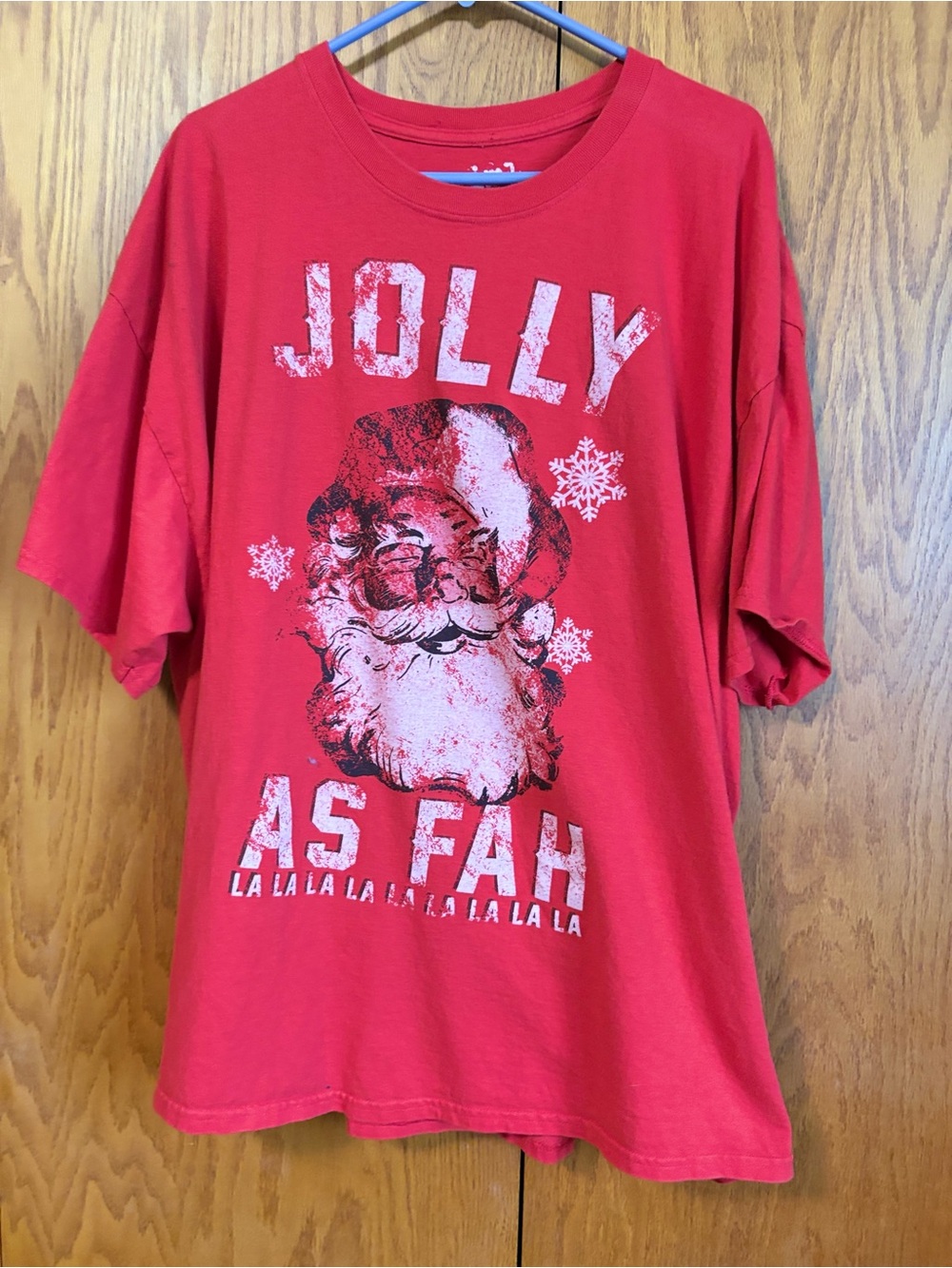 Jolly As Fah Red Short Sleeve Graphic Tee
